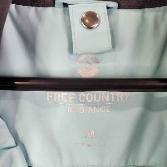 Womens Free Country Radiance Jacket Light Blue Gray Full Zip Long Sleeve Size M - Picture 8 of 12